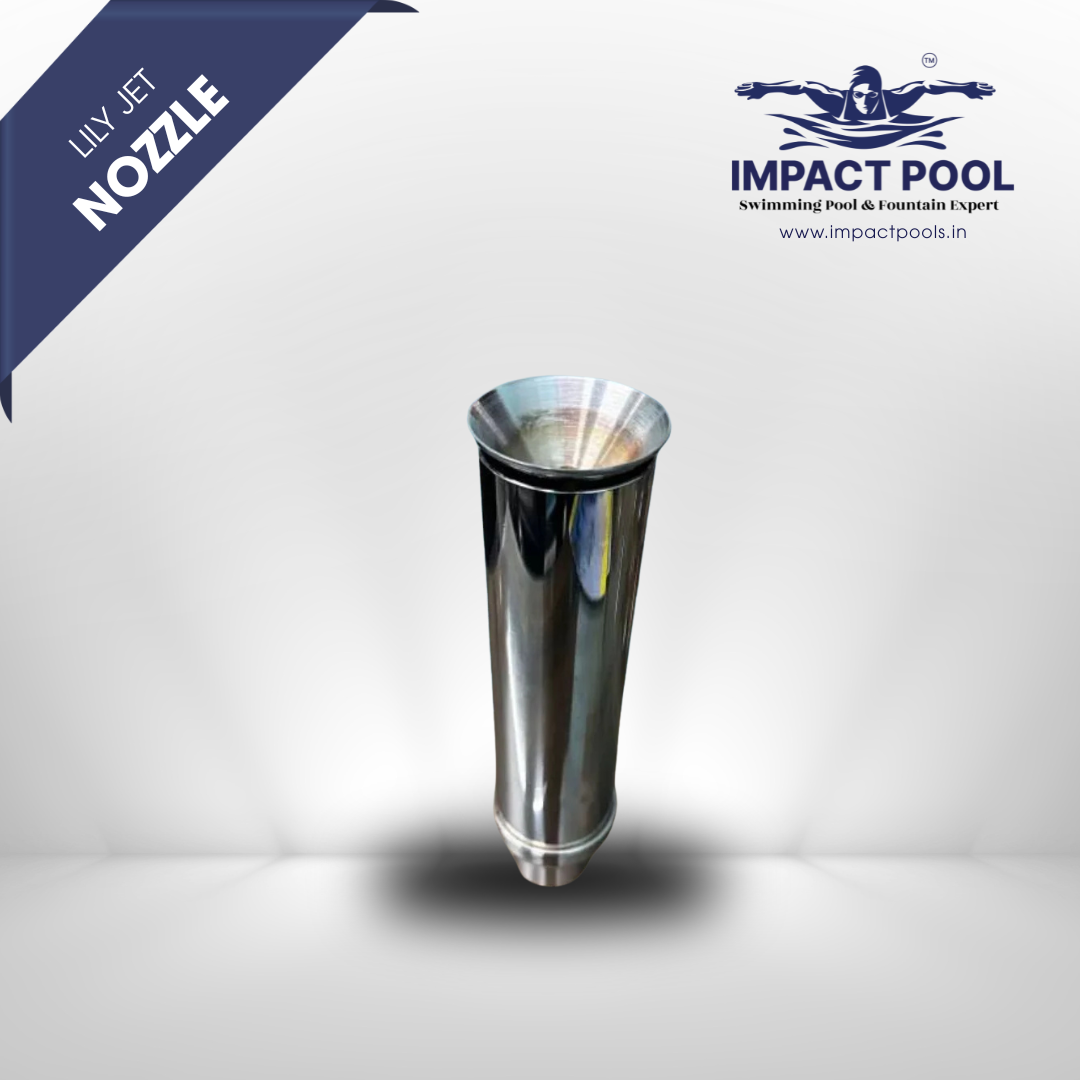 A lily jet nozzle is a decorative fountain nozzle 