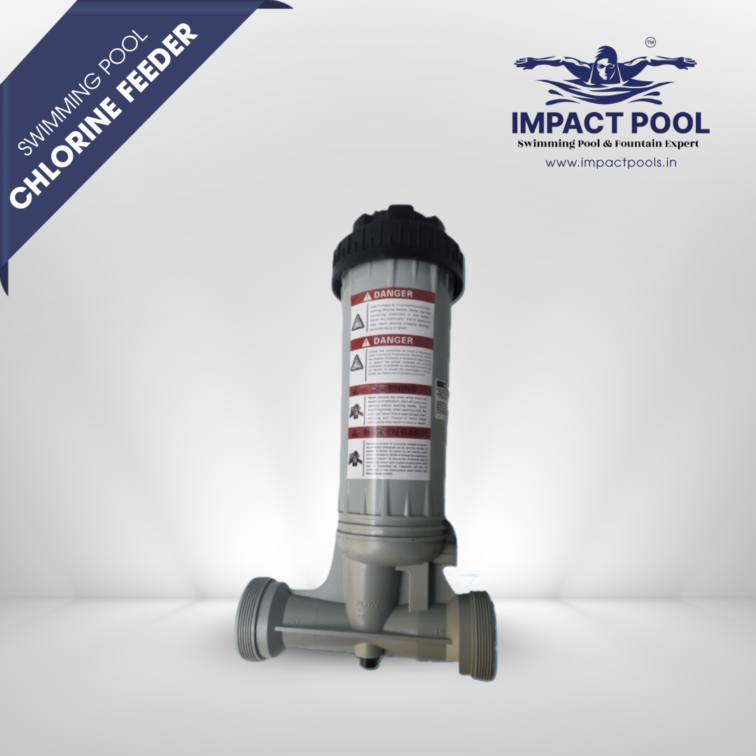 Swimming pool chlorine feeder